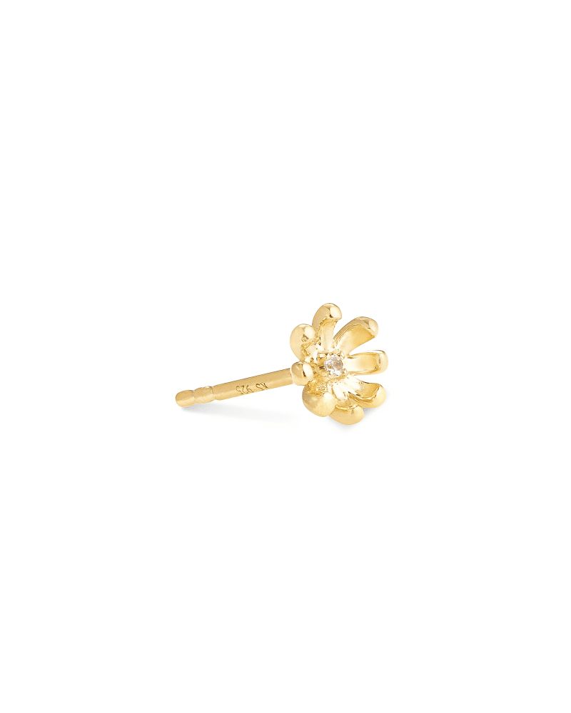 Kendra Scott Daisy 18k Yellow Gold Vermeil Single Stud Earring in
